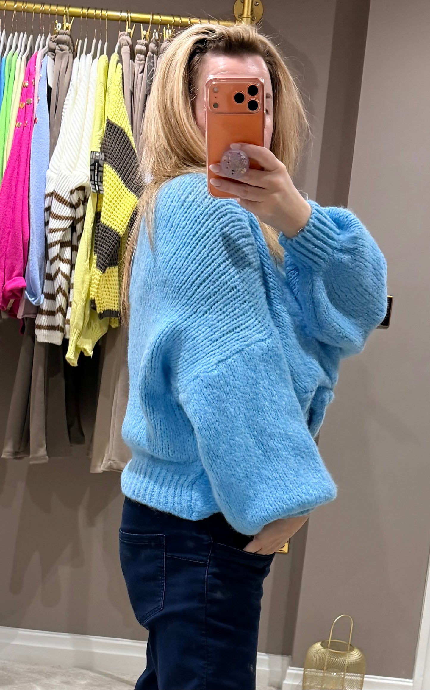Twist knit jumper