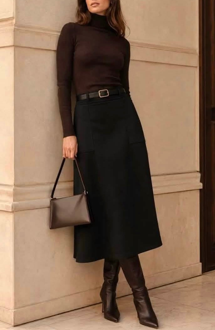 Suedette skirt