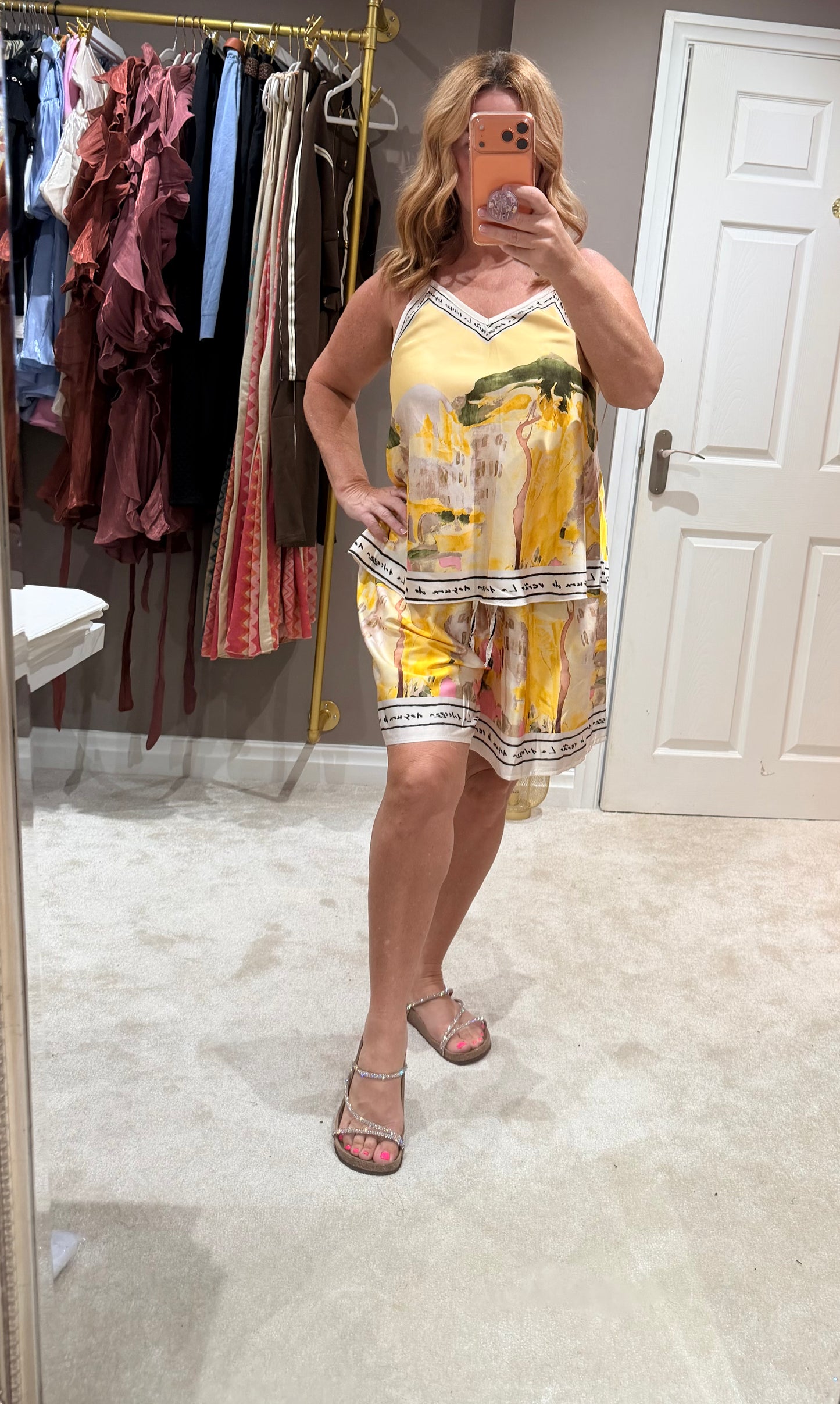 Italian silky short co-ord set