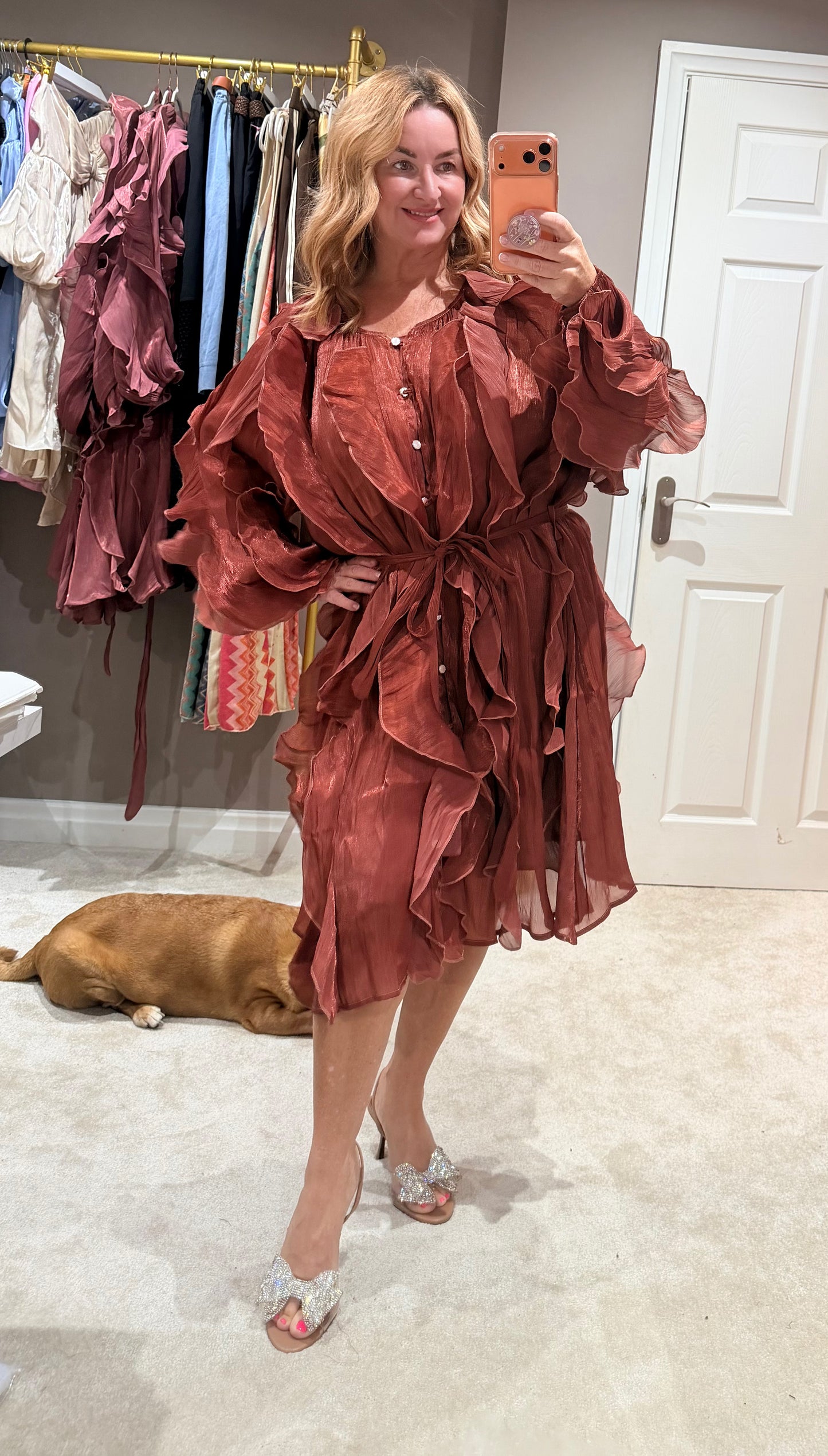 The Freya organza silk dress