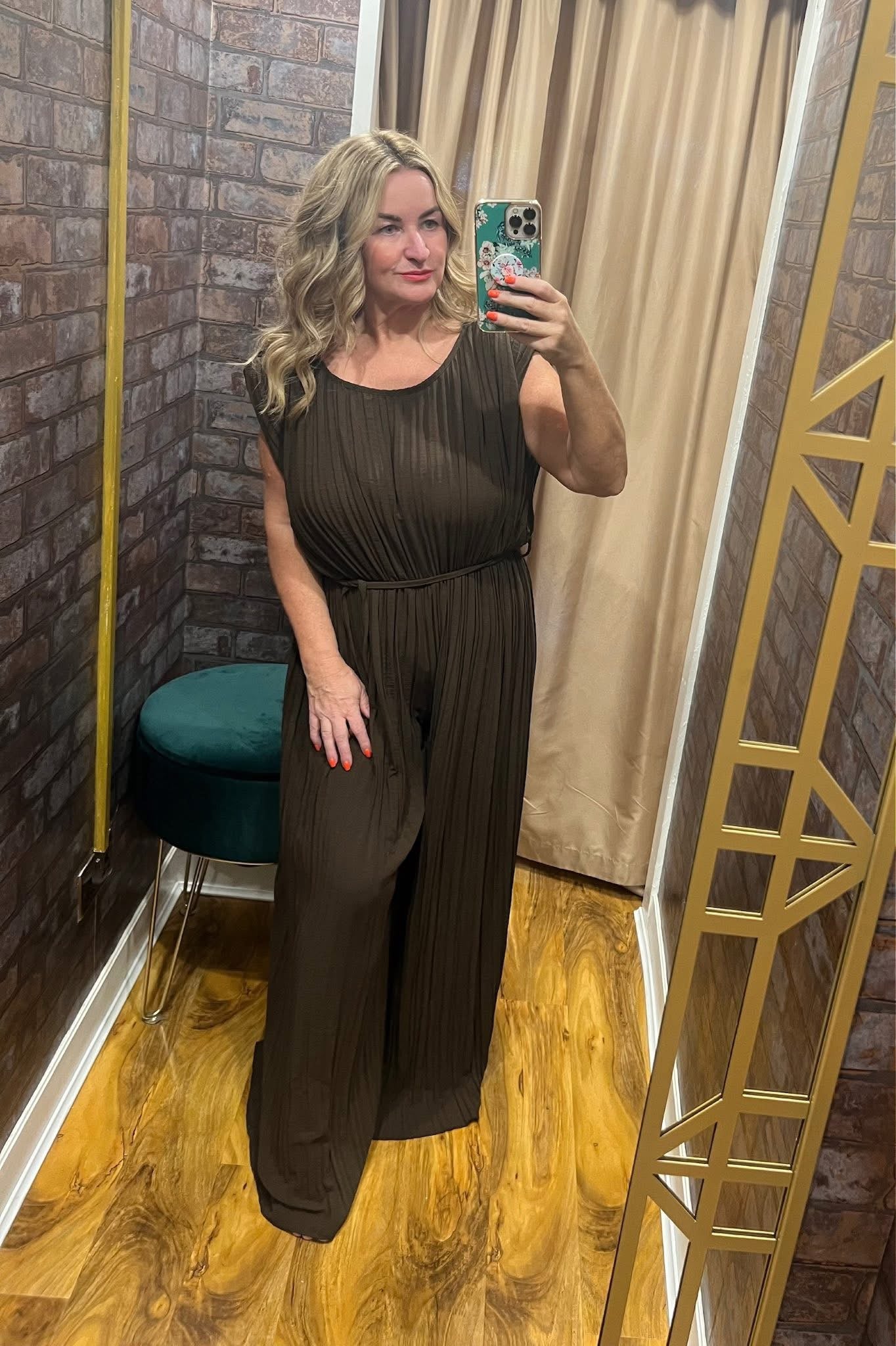 Pleated jumpsuit