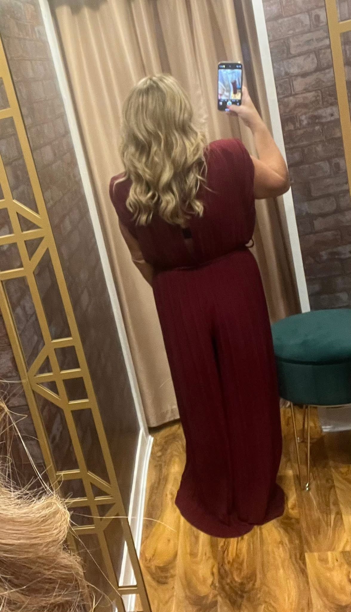 Pleated jumpsuit