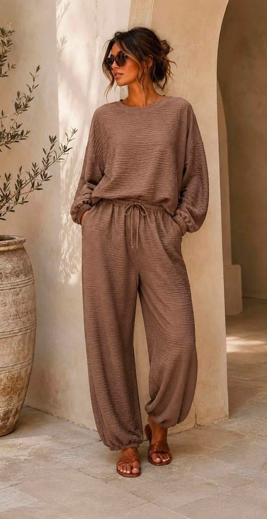 The Bessie crinkle co-ord set