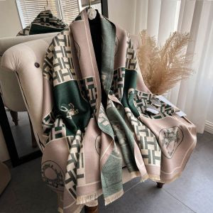 Geometric & horses print scarf