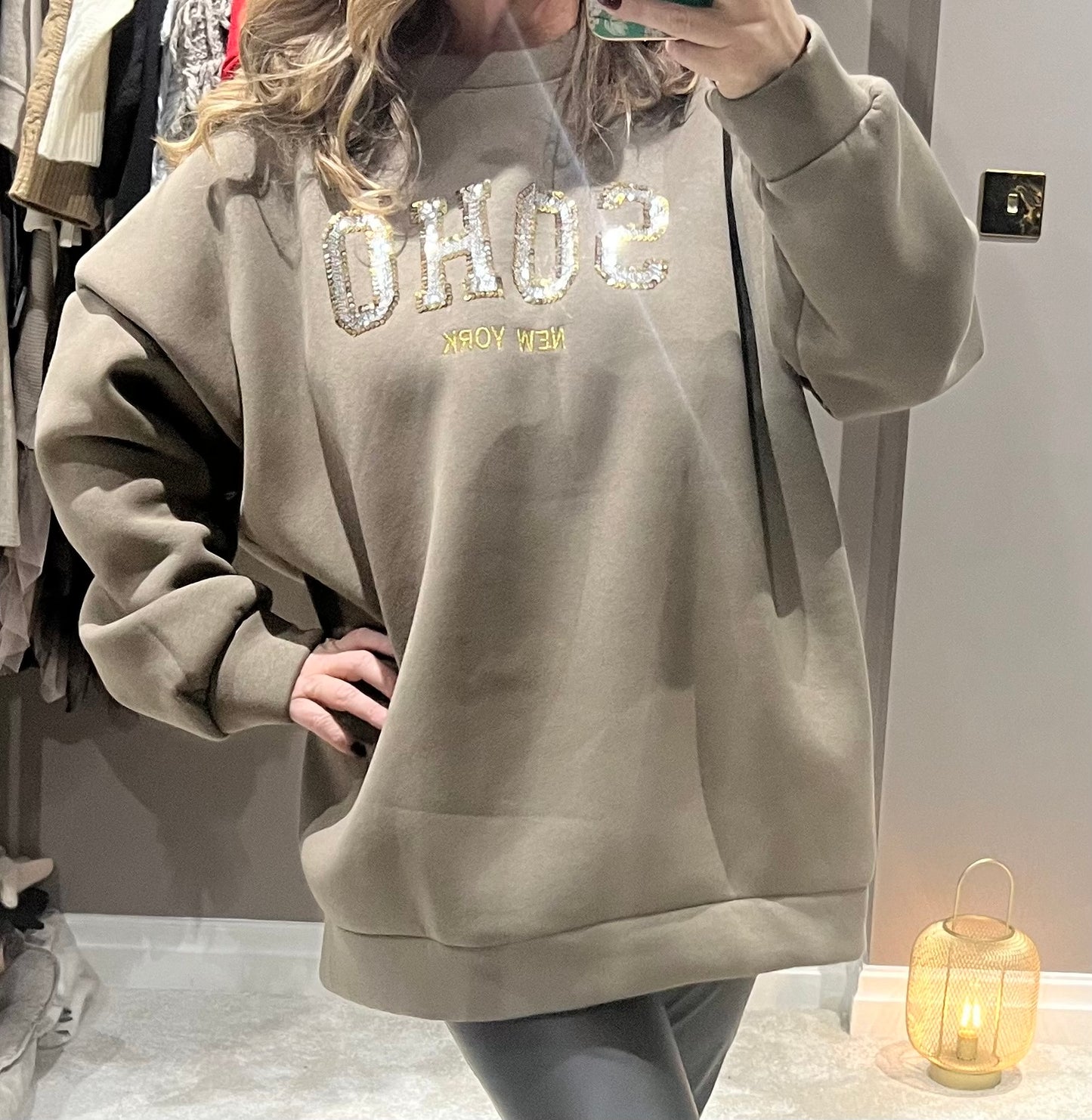 The Sequin Soho sweatshirt