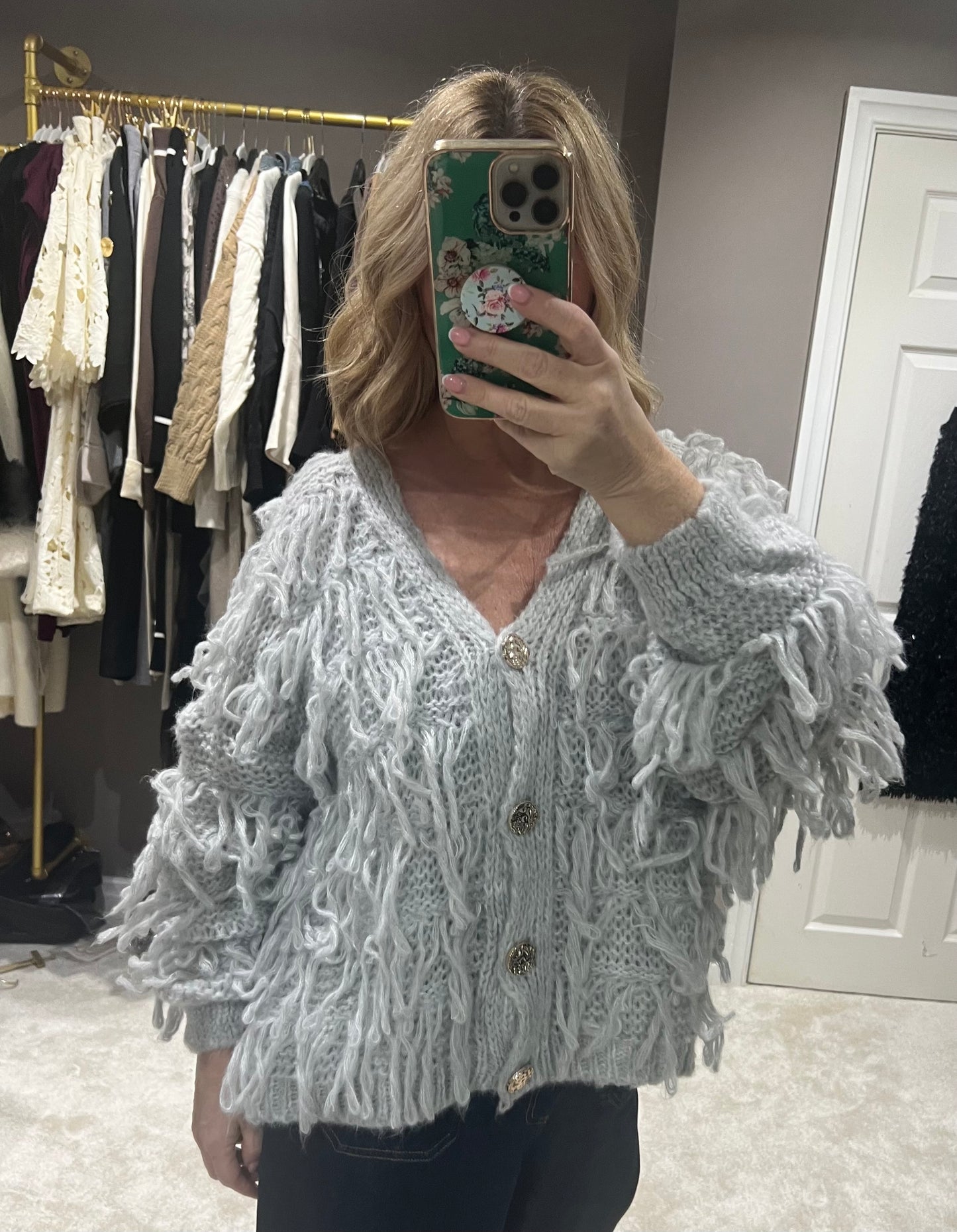The Shaggy knit cardigan