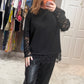Lace sweatshirt