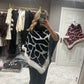 The Esme print poncho