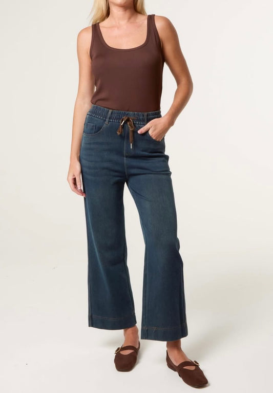 Tie waist jeans