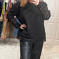 Lace sweatshirt