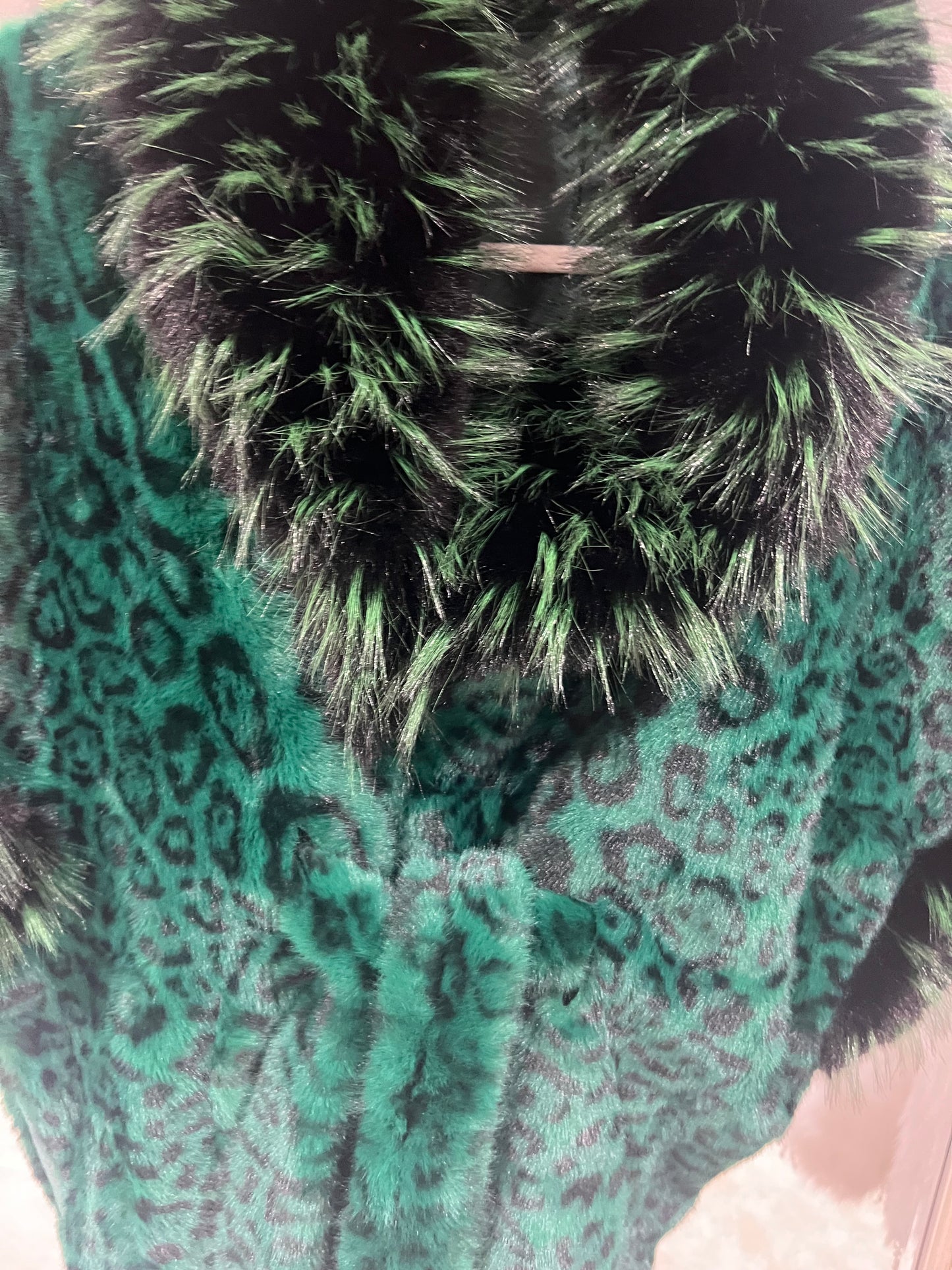 The Elpheba Green faux fur coat