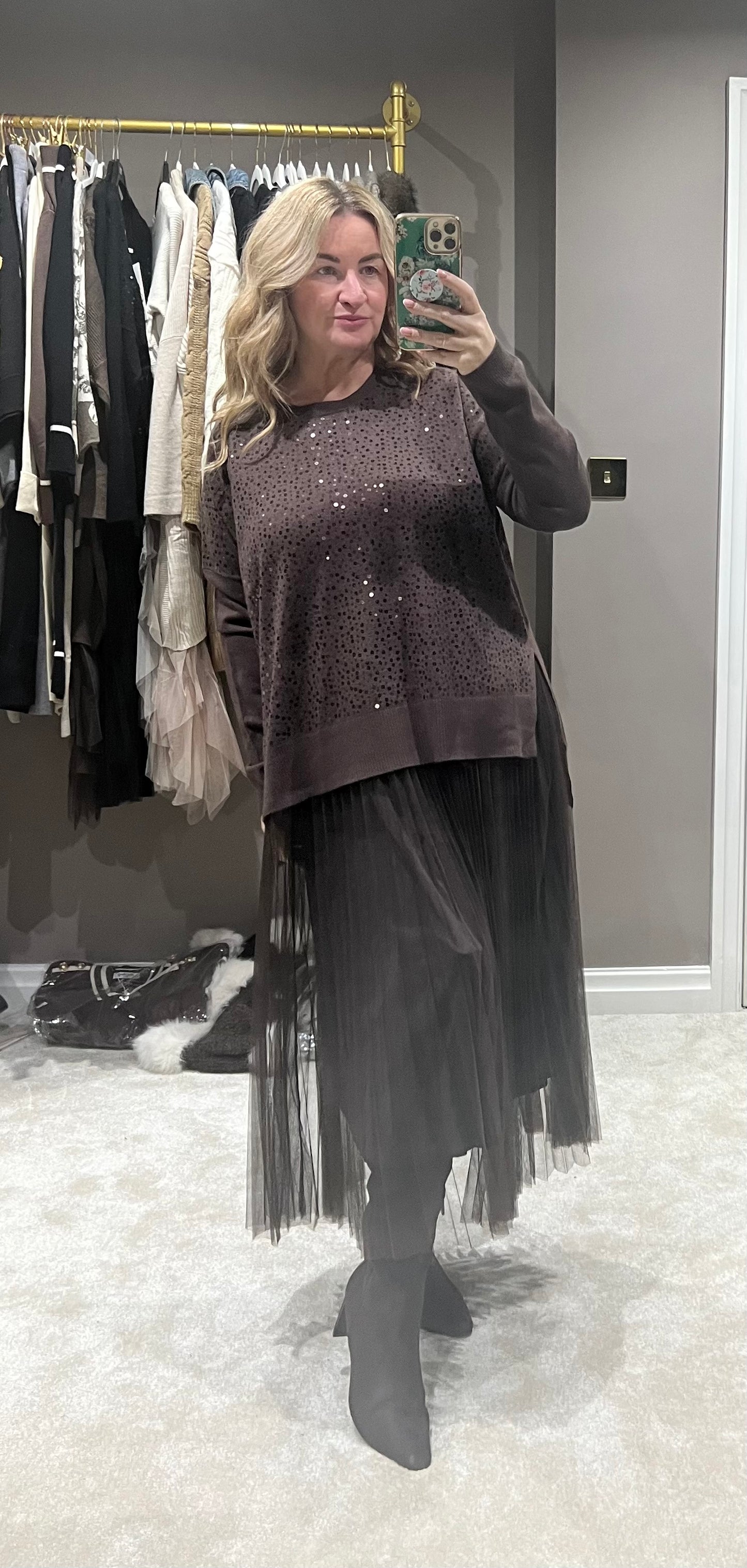 Sequin tulle co ord set