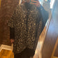 P.u tassel animal print cape