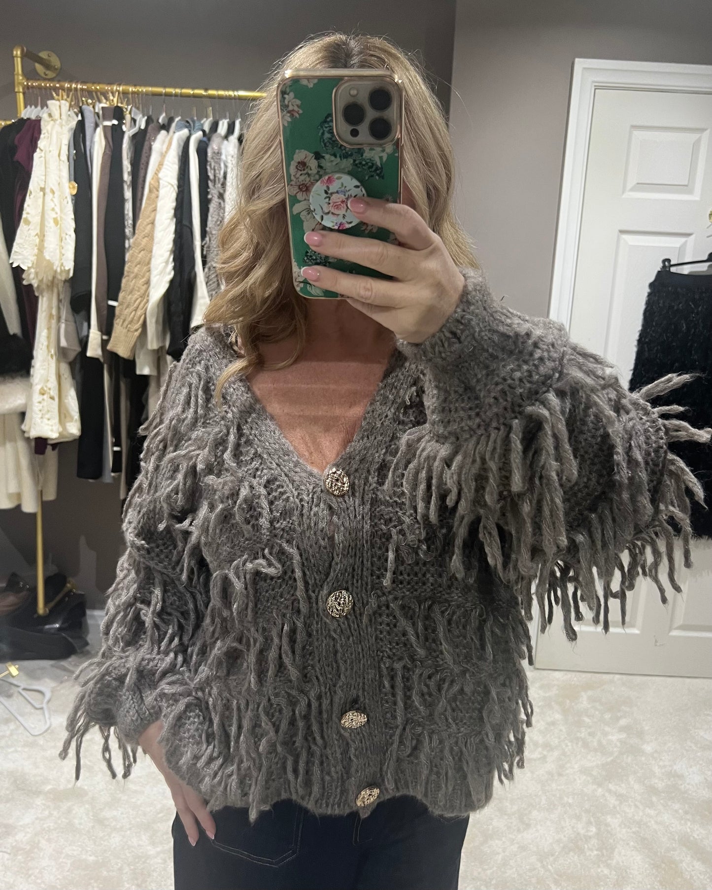The Shaggy knit cardigan