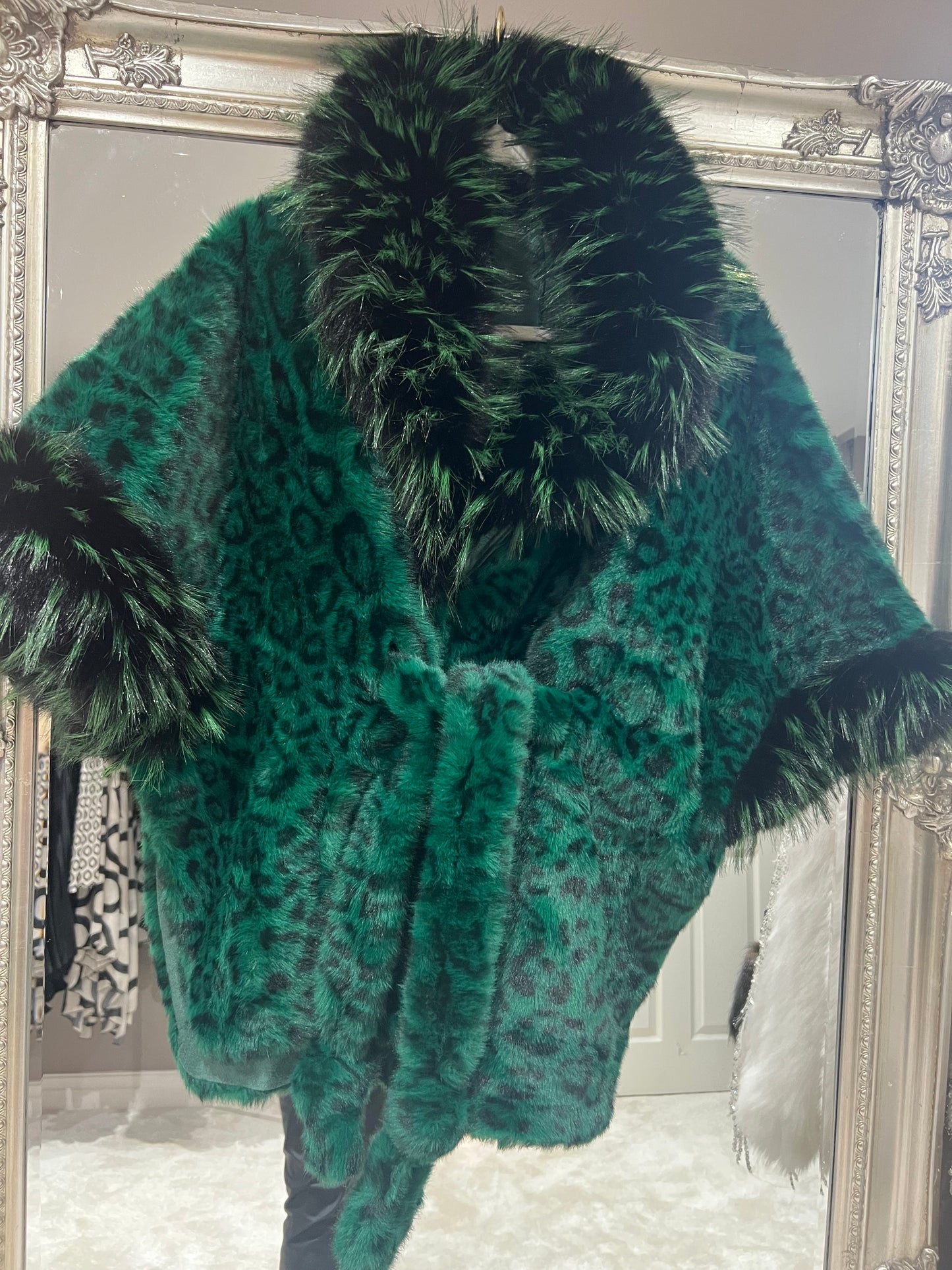 The Elpheba Green faux fur coat