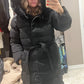 Longline puffer coat