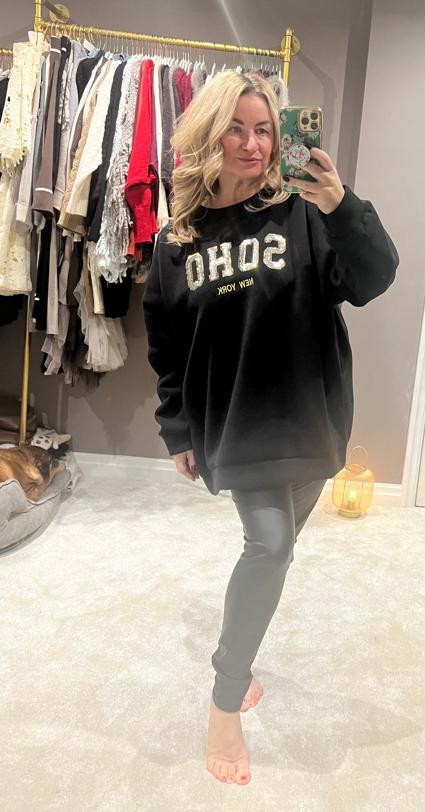 The Sequin Soho sweatshirt