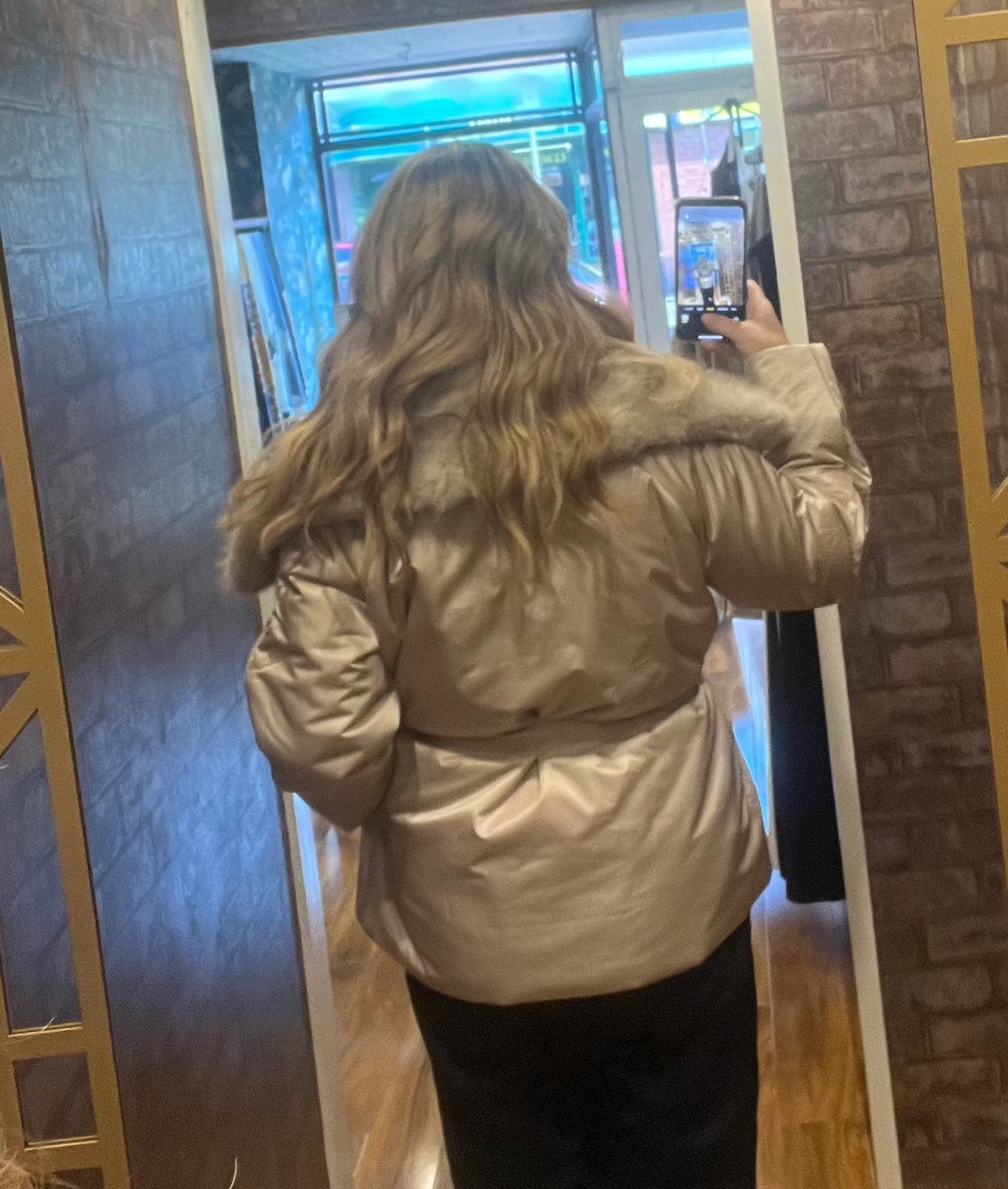Satin feel wrap jacket