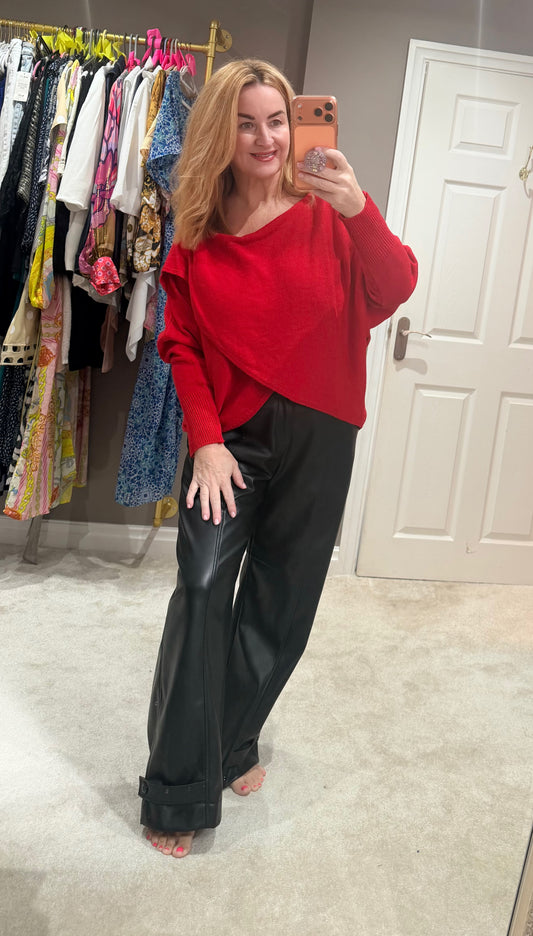 Obsession cross over knit jumper