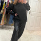 Lace sweatshirt