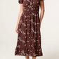 Milkmaid midi dress