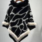 The Esme print poncho