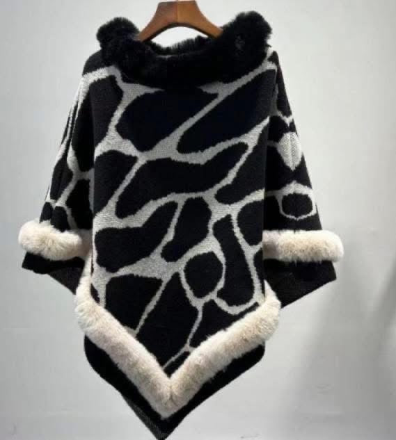 The Esme print poncho