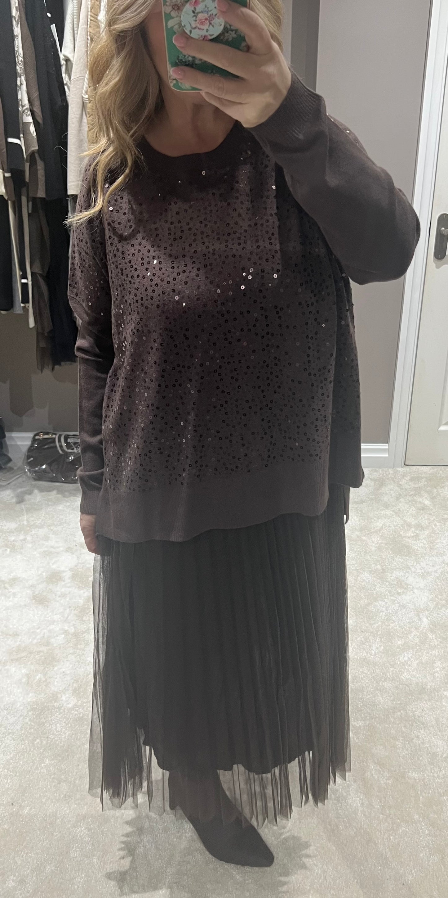 Sequin tulle co ord set