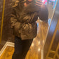 Satin feel wrap jacket