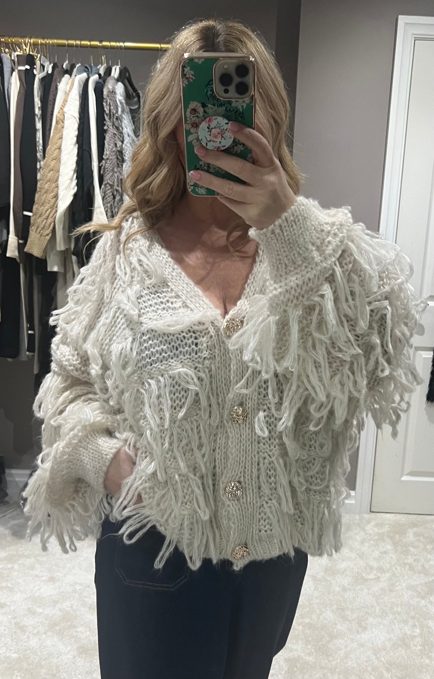 The Shaggy knit cardigan