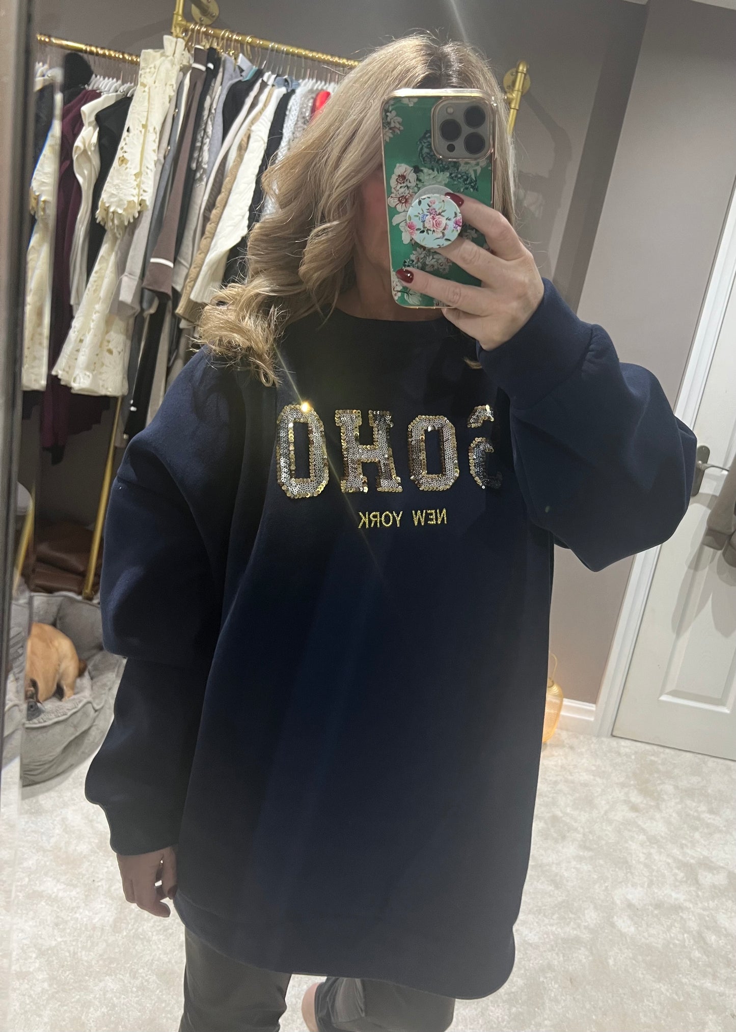 The Sequin Soho sweatshirt