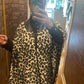 P.u tassel animal print cape