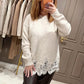 Embroidered bottom jumper
