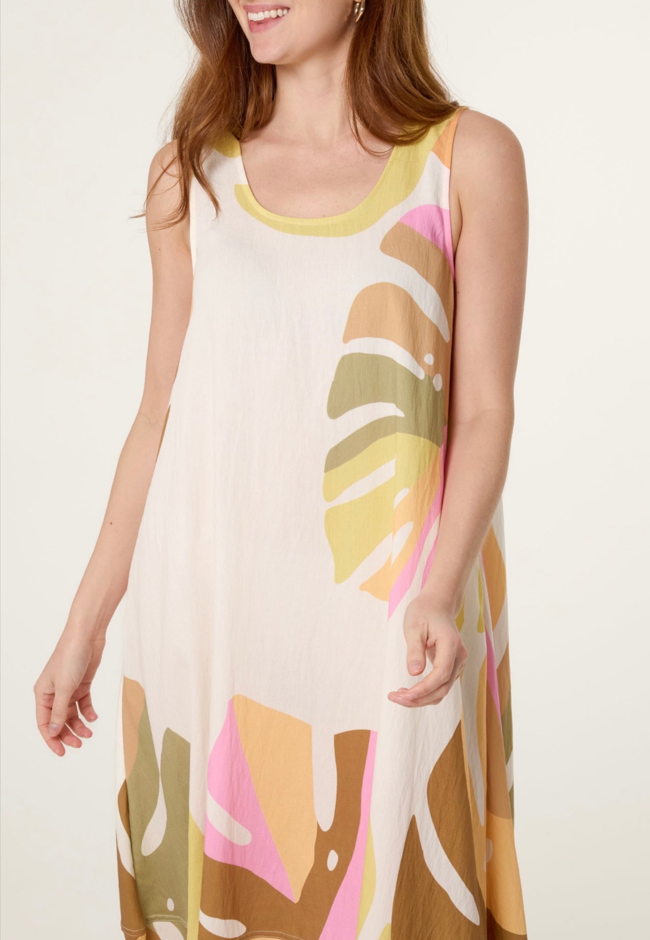 The pink river leaf maxi - Amazon collection
