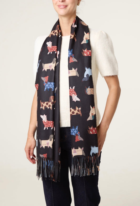 Sausage dog scarf