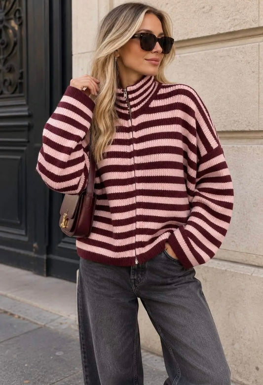 The raspberry ripple knit
