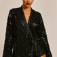 Sequin disc wrap top
