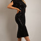 The Jolie sequin dress black