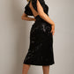 The Jolie sequin dress black