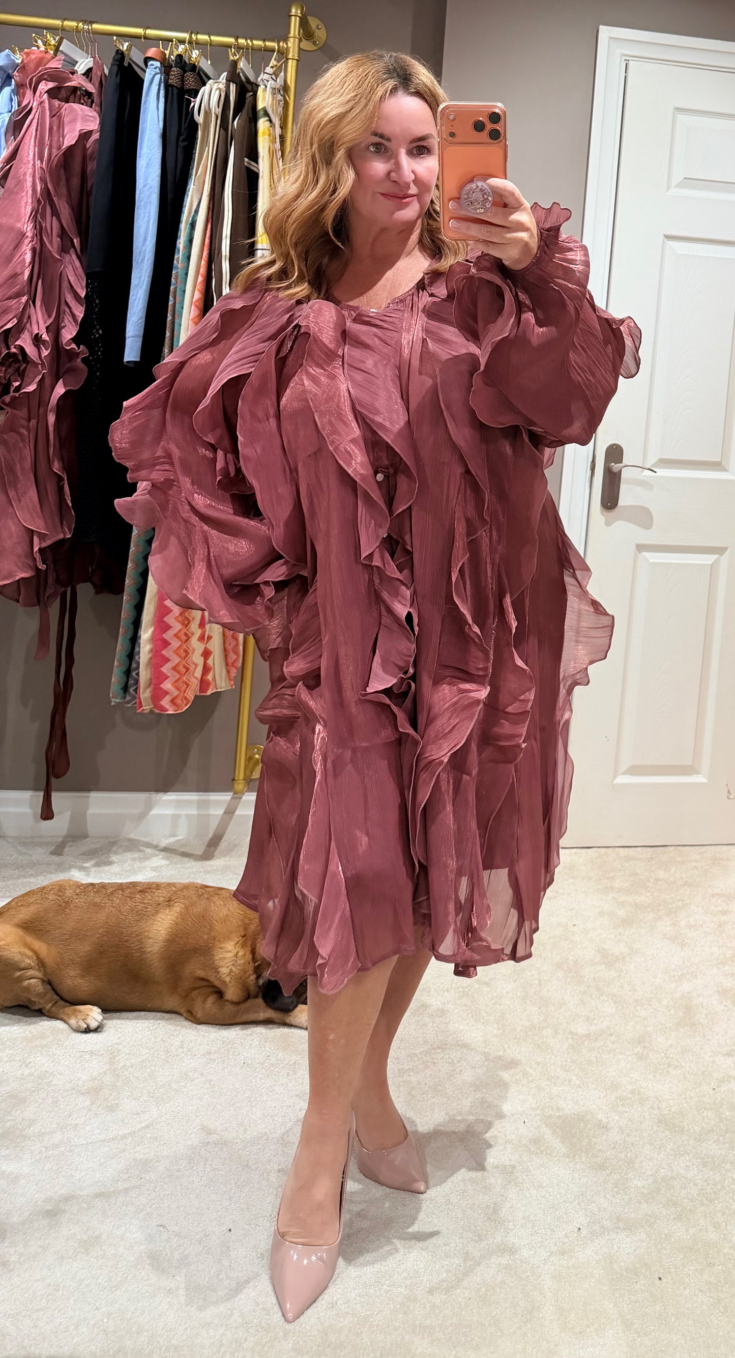 The Freya organza silk dress