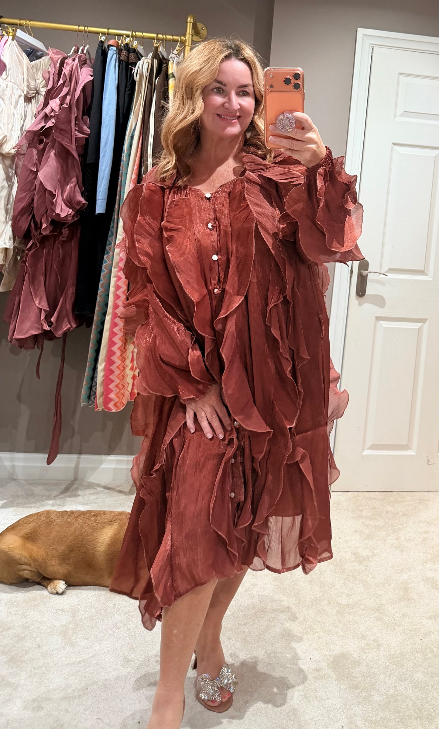 The Freya organza silk dress