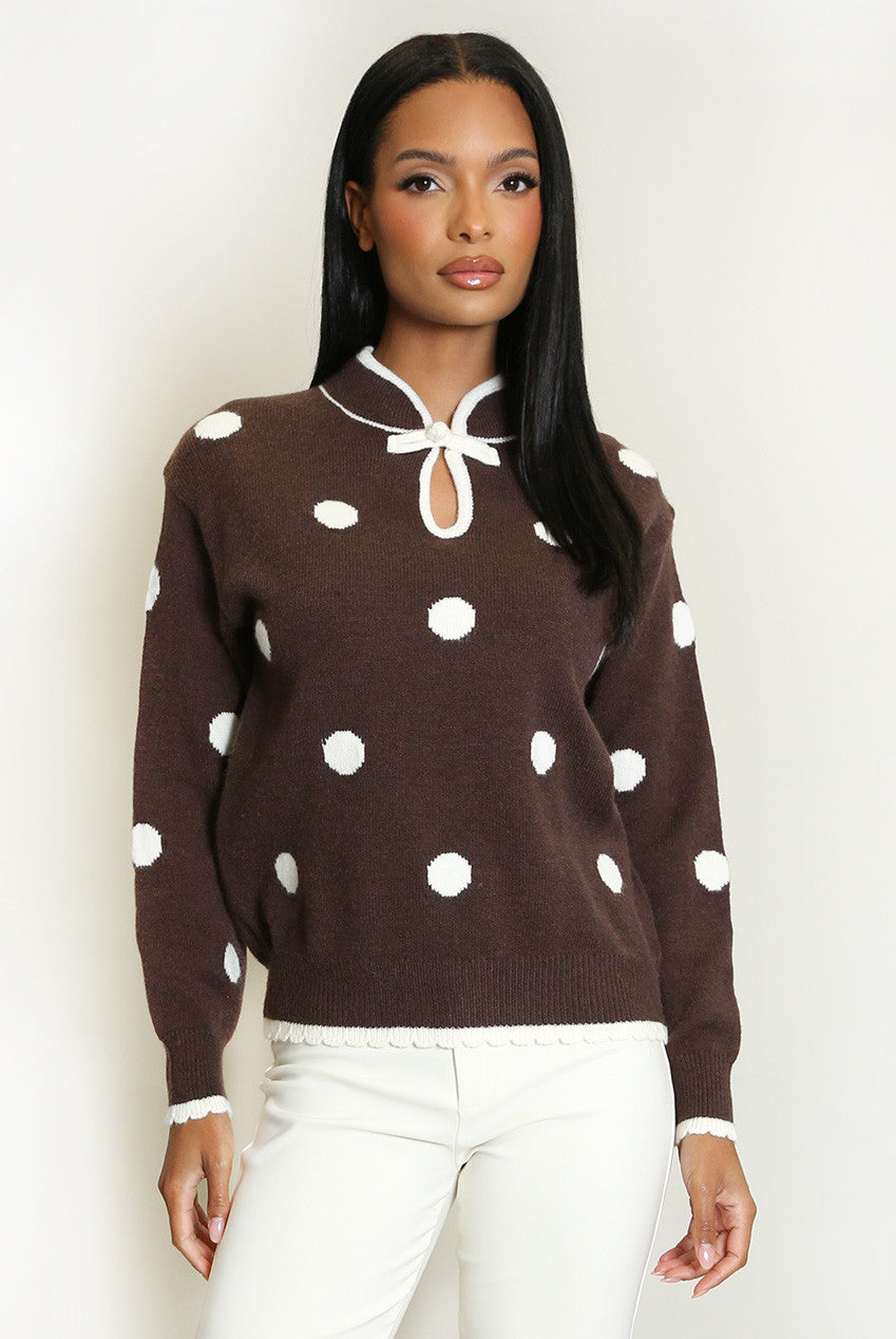 Polka dot jumper