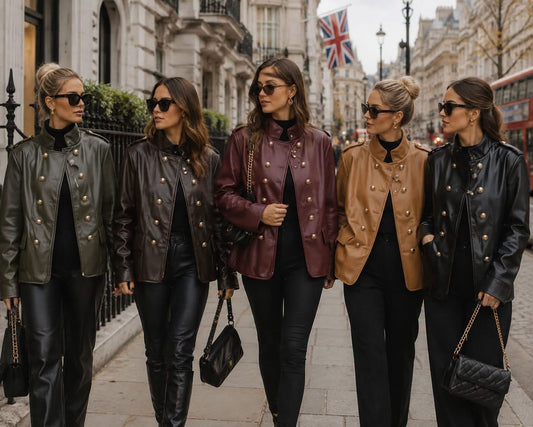 The Amelia leather look jacket