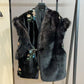 The Allure velvet and faux fur gilet