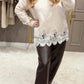 Embroidered bottom jumper