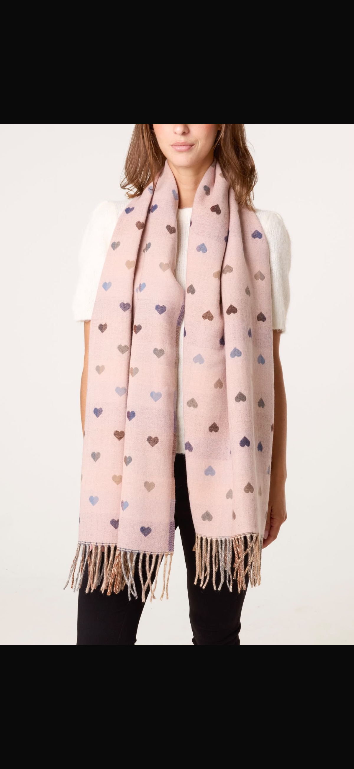 Luxury heart scarf