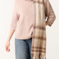 Classic cream check scarf
