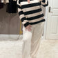 Luxe stripe knit jumper