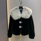 The Ophelia faux fur diamanté coat