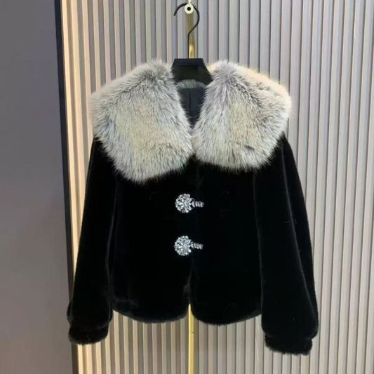 The Ophelia faux fur diamanté coat